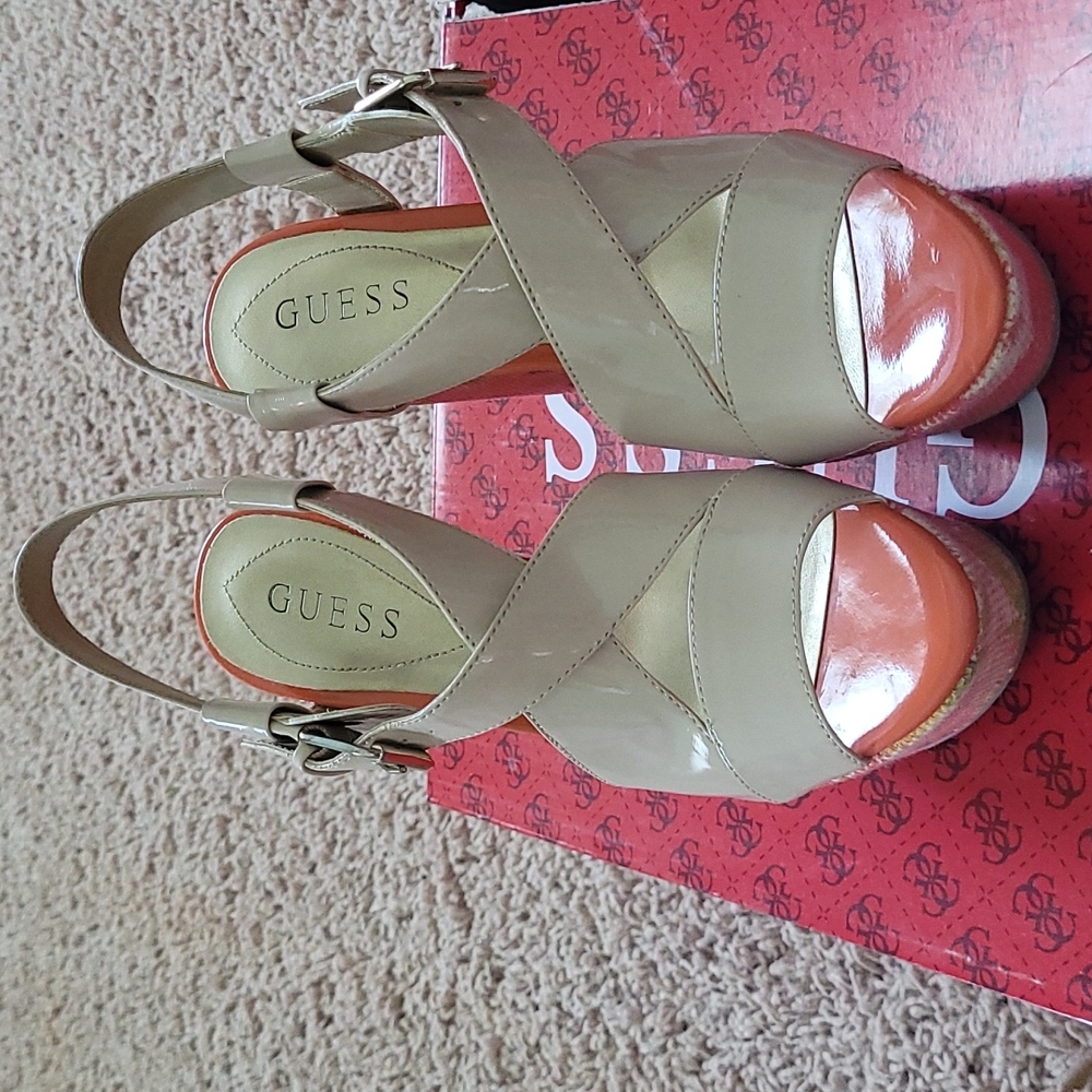 Guess print wedges